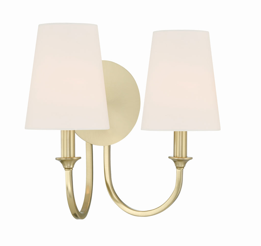 Crystorama Crystorama Payton 2 Light Vibrant Gold Sconce