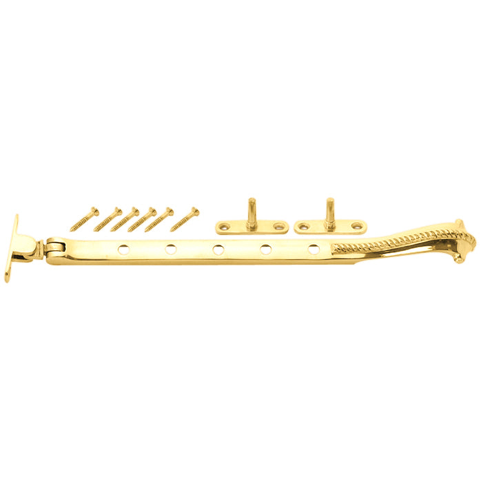 10 Inch Georgian Rope Casement Window Stay (Several Finishes Available)
