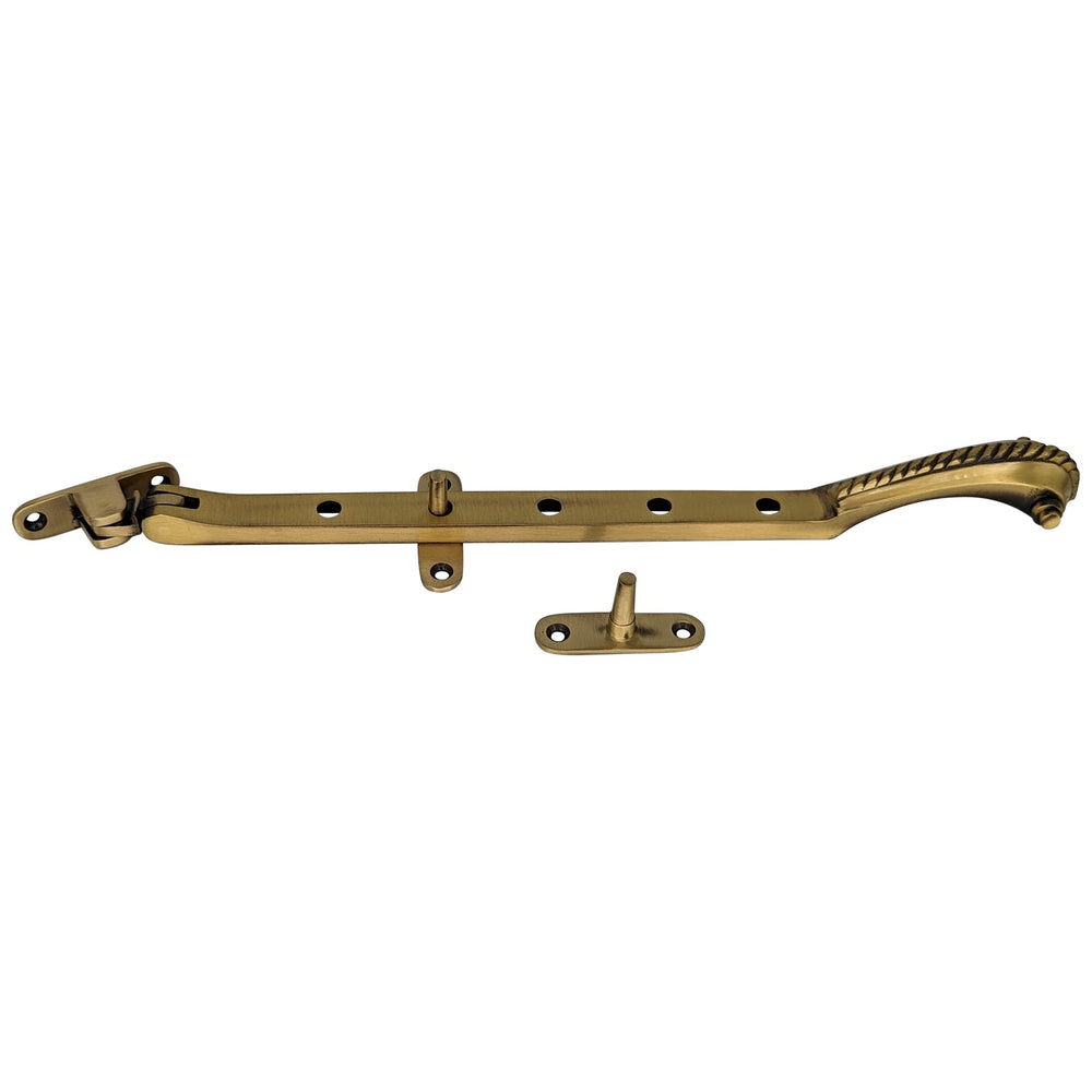 10 Inch Georgian Rope Casement Window Stay (Several Finishes Available) COPPER MOUNTAIN HARDWARE