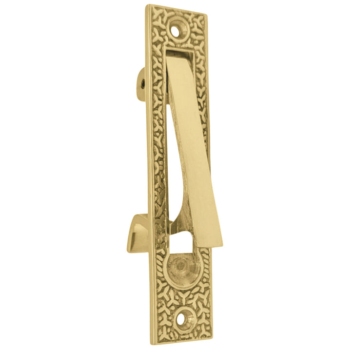 COPPER MOUNTAIN HARDWARE 5 Inch Solid Brass Rice Pattern Edge Pull in Several Finishes