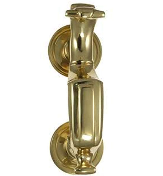 Traditional 6 1/2 Inch Brass Doctor's Door Knocker (Several Finishes Available) COPPER MOUNTAIN HARDWARE