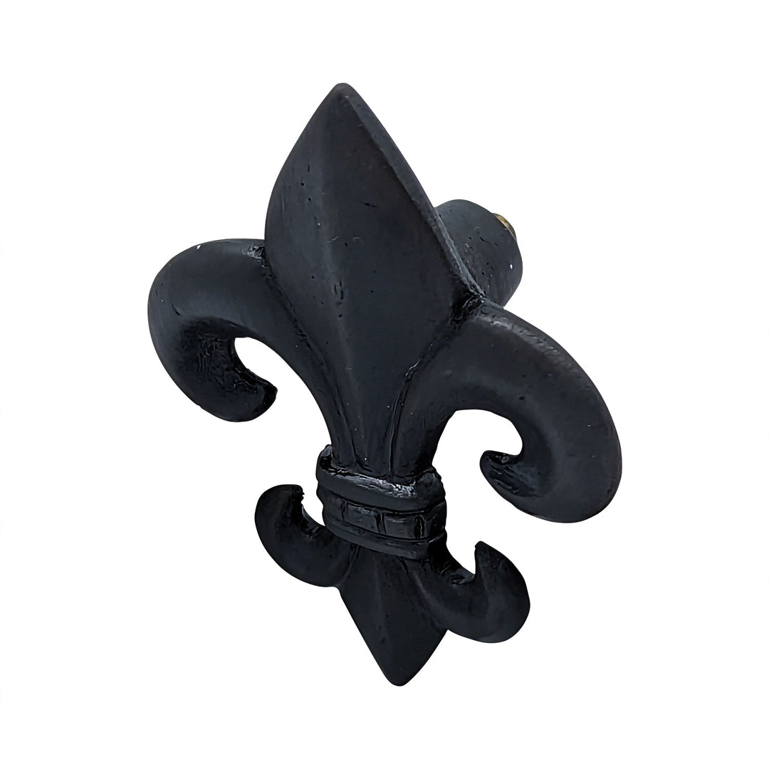 COPPER MOUNTAIN HARDWARE Large Oversized Antique Fleur de Lis Cabinet & Furniture Knob