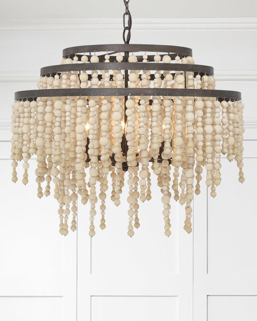 Crystorama Crystorama Poppy 6 Light Forged Bronze Chandelier