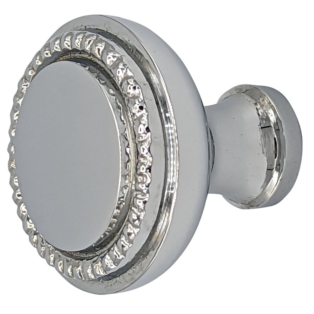 COPPER MOUNTAIN HARDWARE Solid Brass Victorian Beaded Round Cabinet & Furniture Knob
