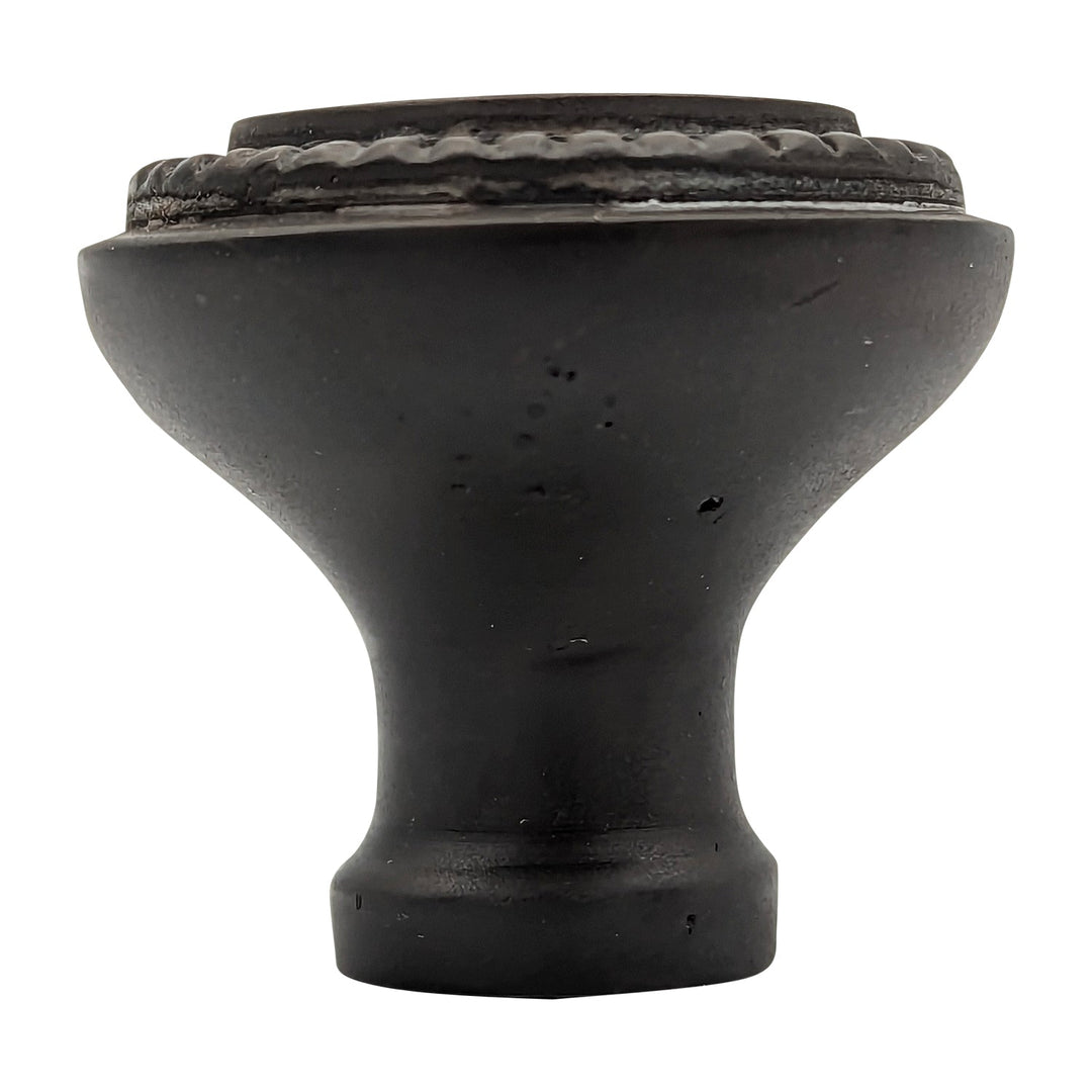 COPPER MOUNTAIN HARDWARE Solid Brass Victorian Beaded Round Cabinet & Furniture Knob