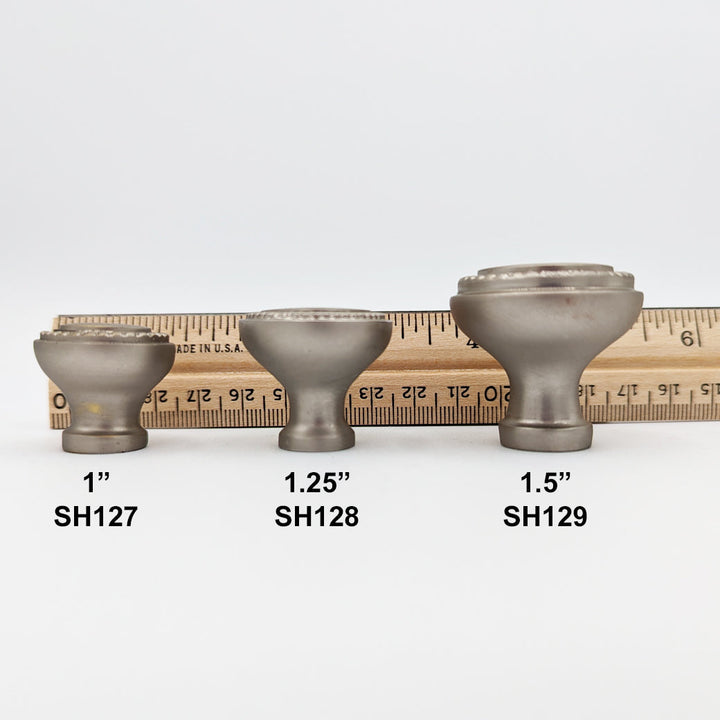 COPPER MOUNTAIN HARDWARE Solid Brass Victorian Beaded Round Cabinet & Furniture Knob