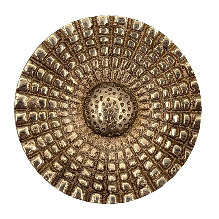 COPPER MOUNTAIN HARDWARE Solid Brass Art Deco Style Round Cabinet & Furniture Knob