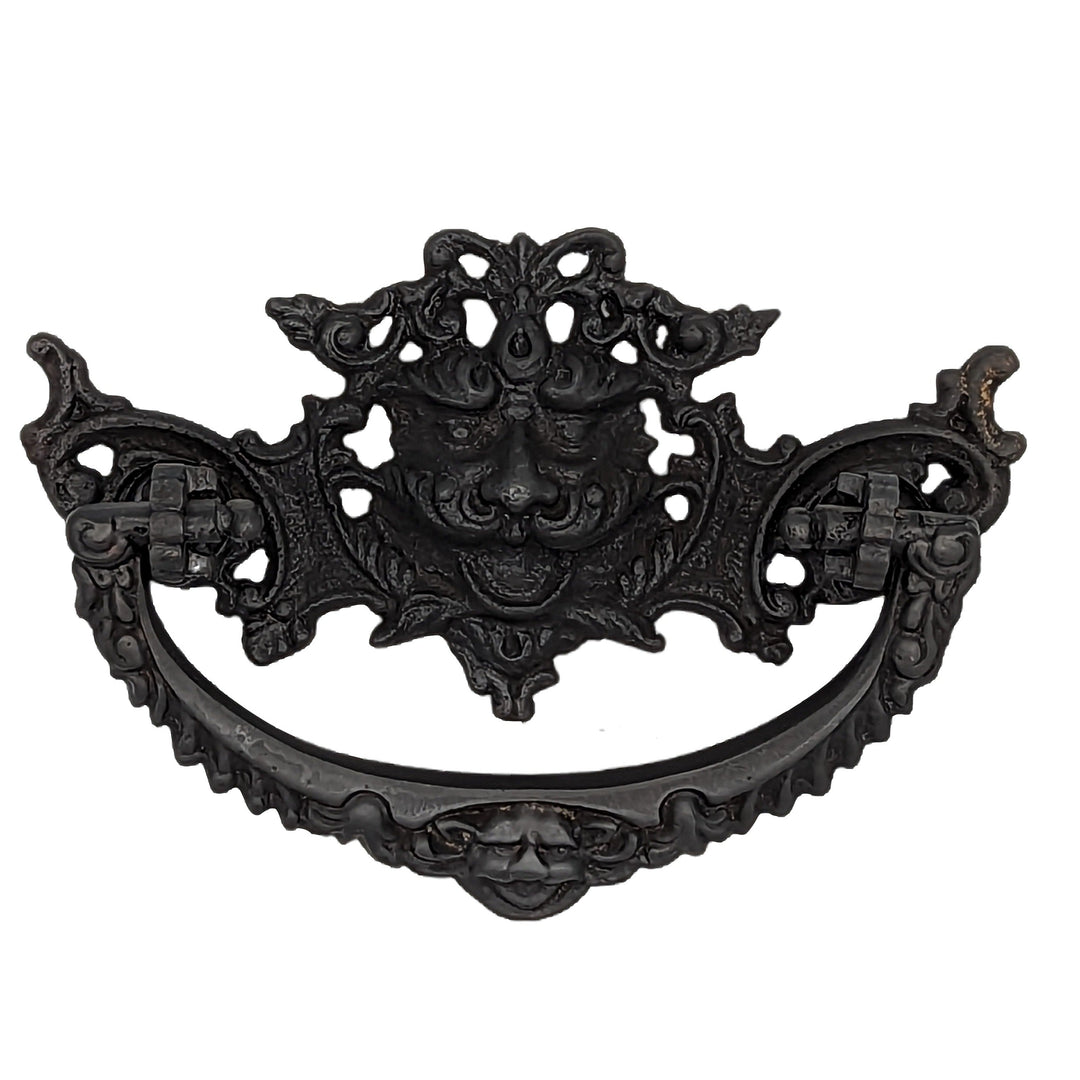 4 1/8 Inch Solid Brass Rococo Gargoyle Bail Pull COPPER MOUNTAIN HARDWARE