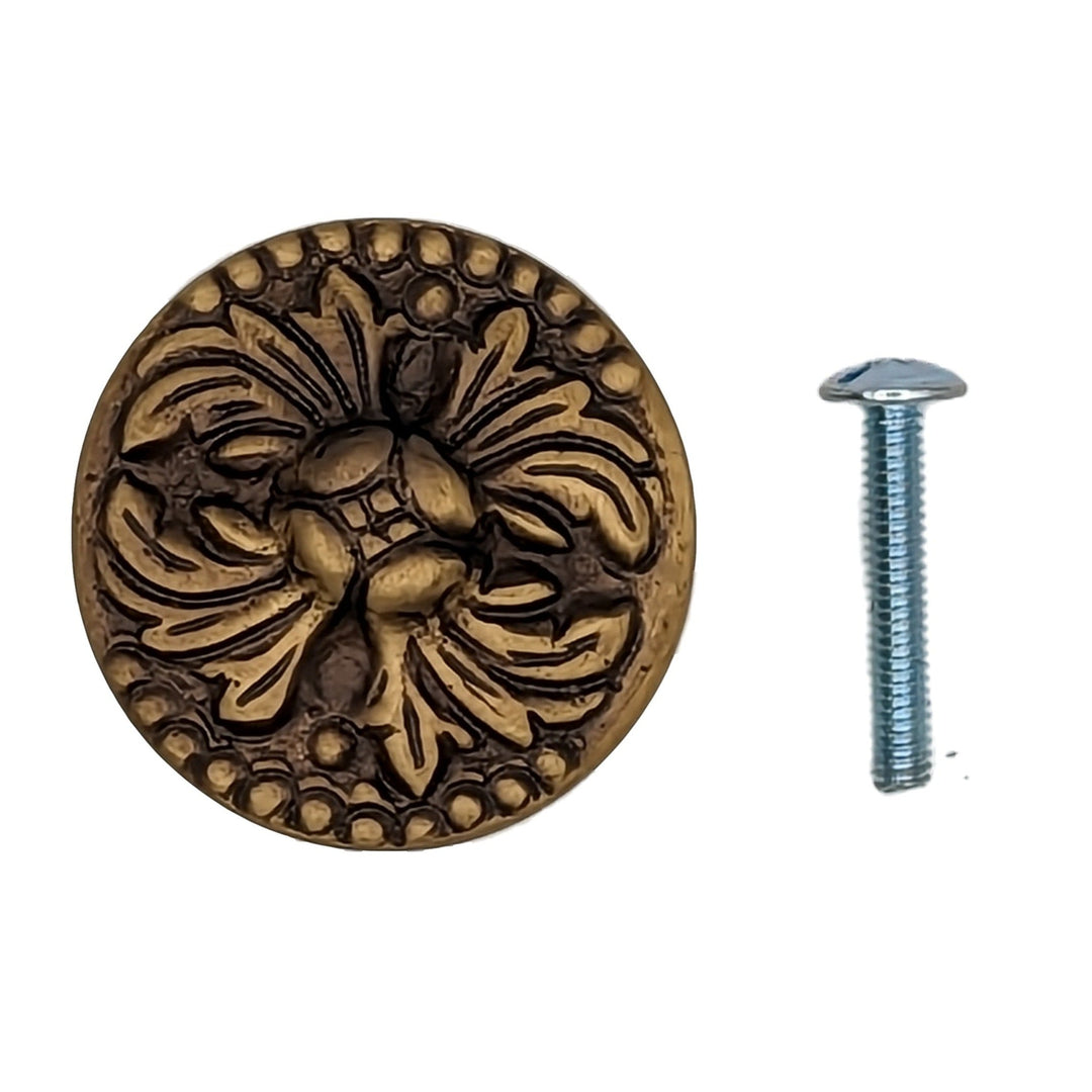1 1/2 Inch Solid Brass Designer Rococo Cabinet Knob (Several Finishes Available) COPPER MOUNTAIN HARDWARE