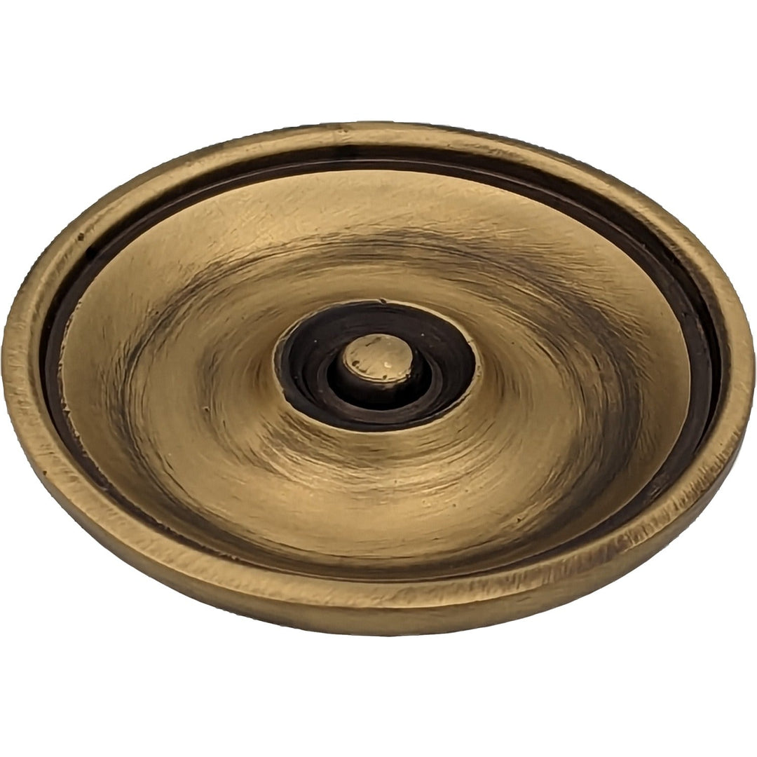 COPPER MOUNTAIN HARDWARE Modern Brass Round Disc Cabinet & Furniture Knob