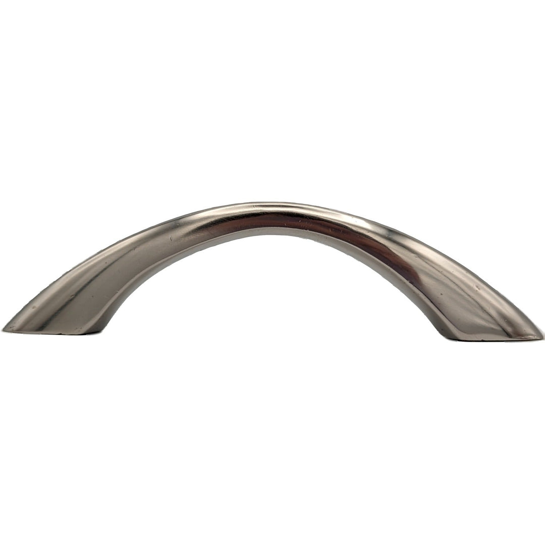 COPPER MOUNTAIN HARDWARE Brass Curved Traditional Cabinet & Furniture Pull