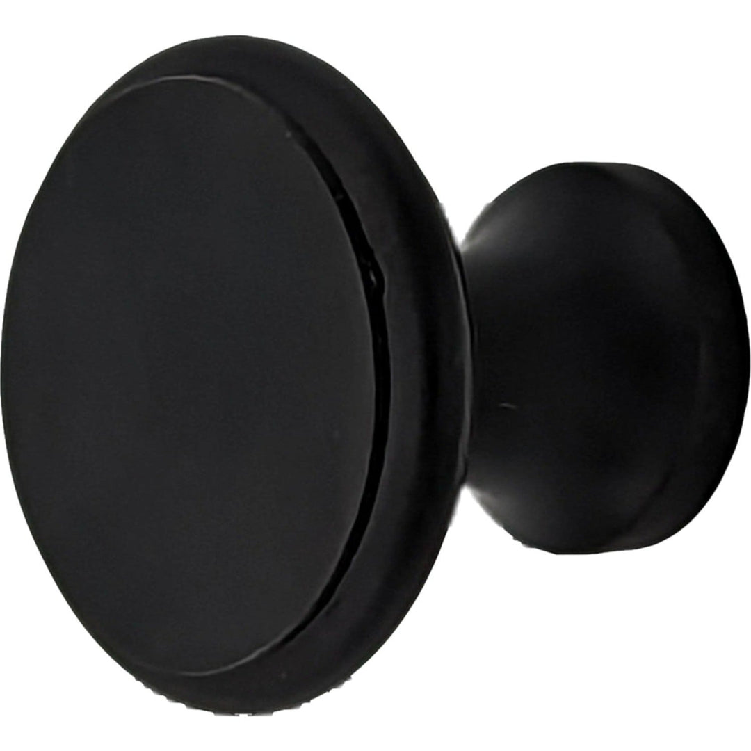 COPPER MOUNTAIN HARDWARE Traditional Brass Flat Top Round Cabinet & Furniture Knob