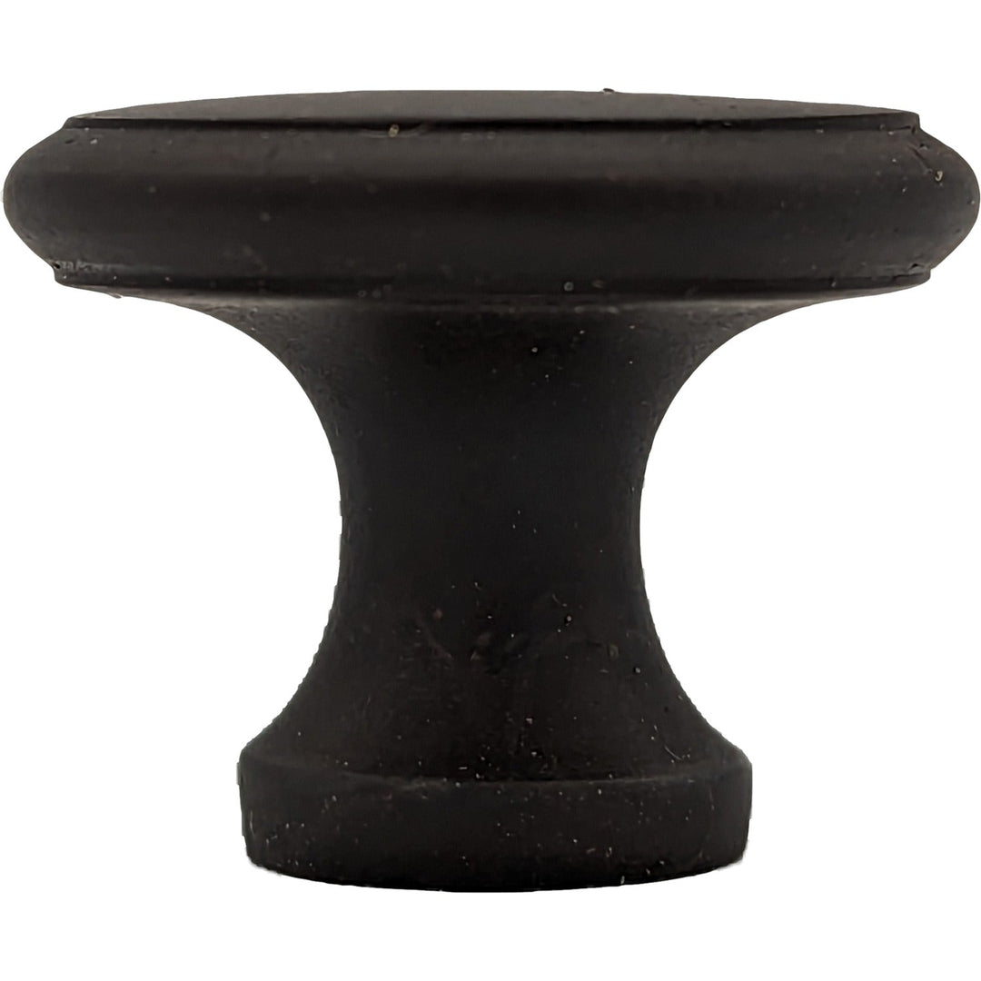 COPPER MOUNTAIN HARDWARE Traditional Brass Flat Top Round Cabinet & Furniture Knob