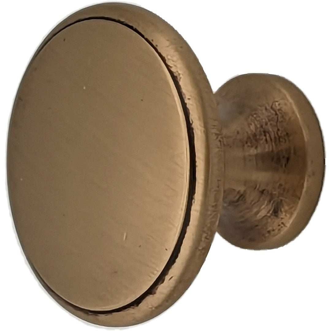 1 1/2 Inch Brass Flat Top Cabinet Knob (Several Finishes Available) COPPER MOUNTAIN HARDWARE