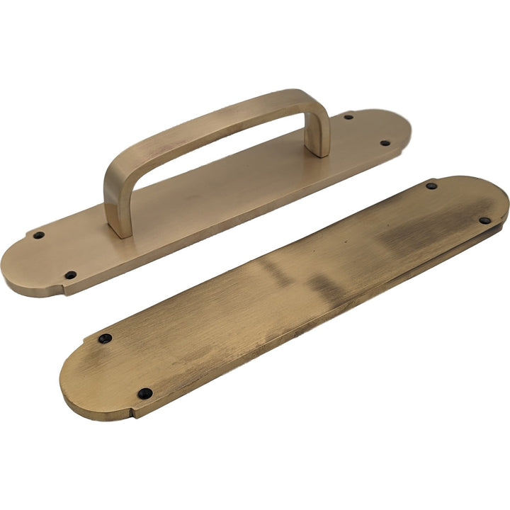 12 Inch Traditional Style Door Push and Pull Plate Set COPPER MOUNTAIN HARDWARE