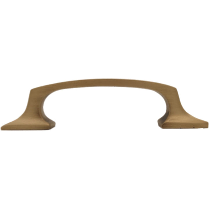 5 1/4 Inch Overall (3 3/4 Inch c-c) Traditional Solid Brass Pull COPPER MOUNTAIN HARDWARE