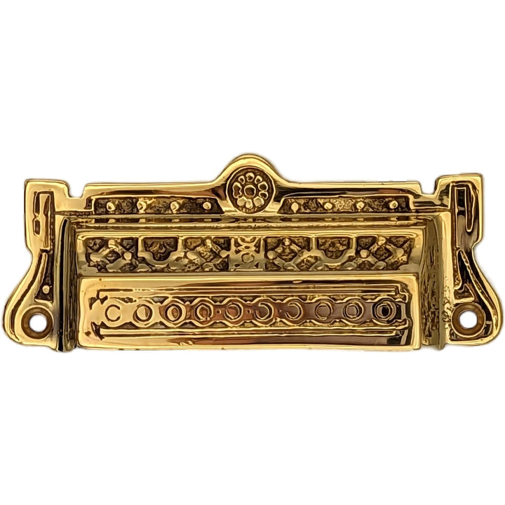 3 7/8 Inch Overall (3 3/8 Inch c-c) Eastlake Bin Pull COPPER MOUNTAIN HARDWARE