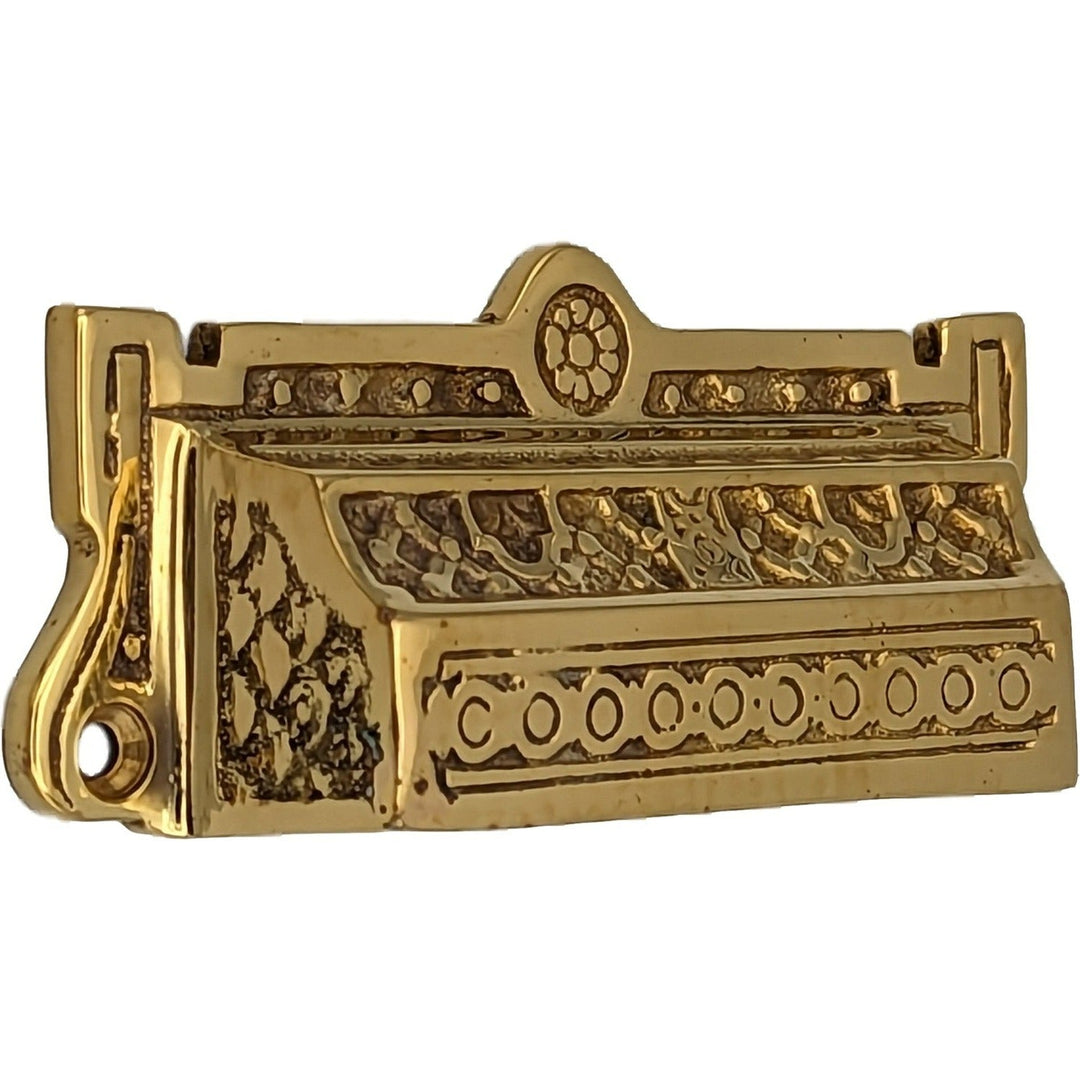 3 7/8 Inch Overall (3 3/8 Inch c-c) Eastlake Bin Pull COPPER MOUNTAIN HARDWARE