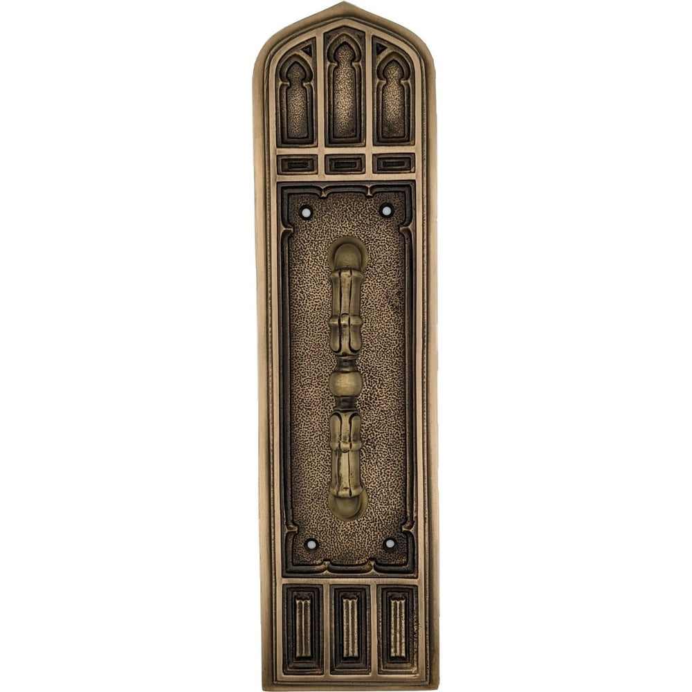 12 1/4 Inch Gothic Pull Plate COPPER MOUNTAIN HARDWARE