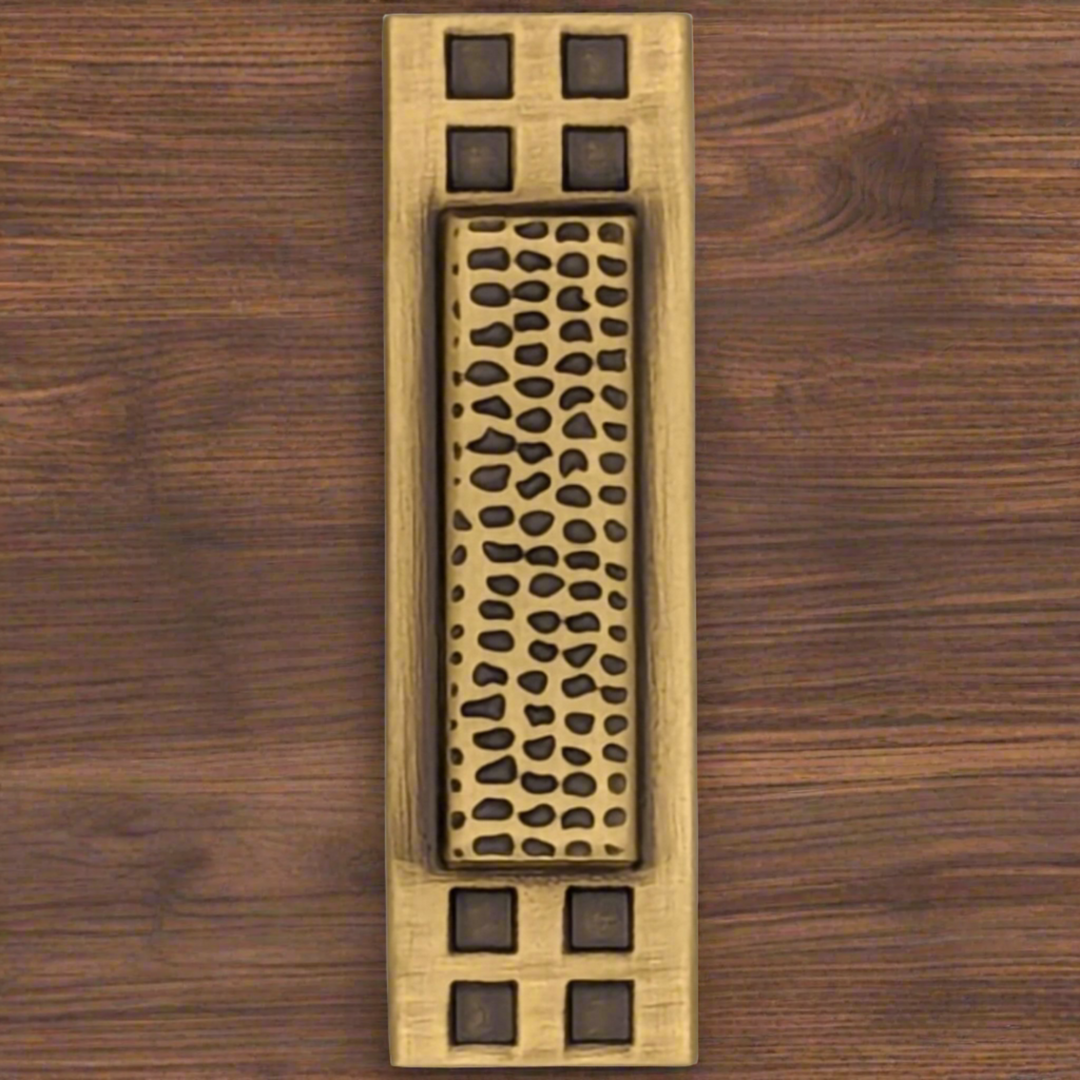 2 1/2 Inch Solid Brass Elongated Craftsman Cabinet Knob (Several Finishes Available) COPPER MOUNTAIN HARDWARE