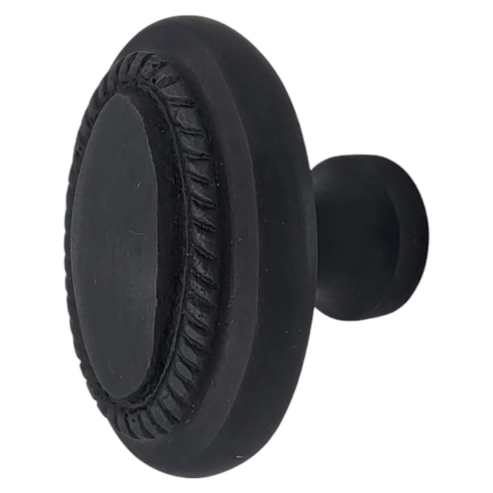 COPPER MOUNTAIN HARDWARE Solid Brass Georgian Roped Egg Shaped Cabinet & Furniture Knob