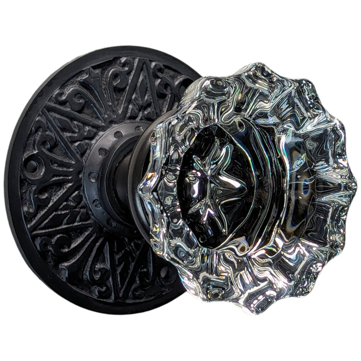 COPPER MOUNTAIN HARDWARE Eastlake Crystal Fluted Door Knob in Several Finishes