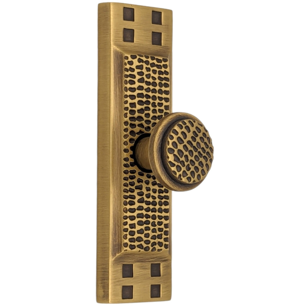 3 1/2 Inch (3 Inch c-c) Solid Brass Craftsman Cabinet Knob (Several Finishes Available) COPPER MOUNTAIN HARDWARE