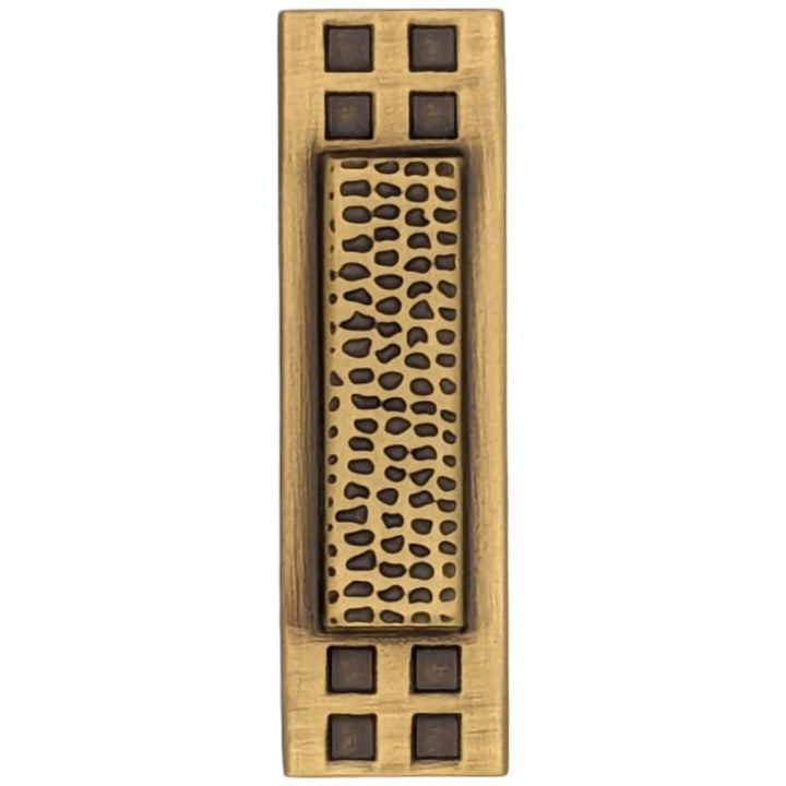 2 1/2 Inch Solid Brass Elongated Craftsman Cabinet Knob (Several Finishes Available) COPPER MOUNTAIN HARDWARE