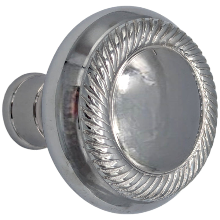 Georgian Roped Solid Brass Spare Door Knob Set (Several Finishes Available) COPPER MOUNTAIN HARDWARE