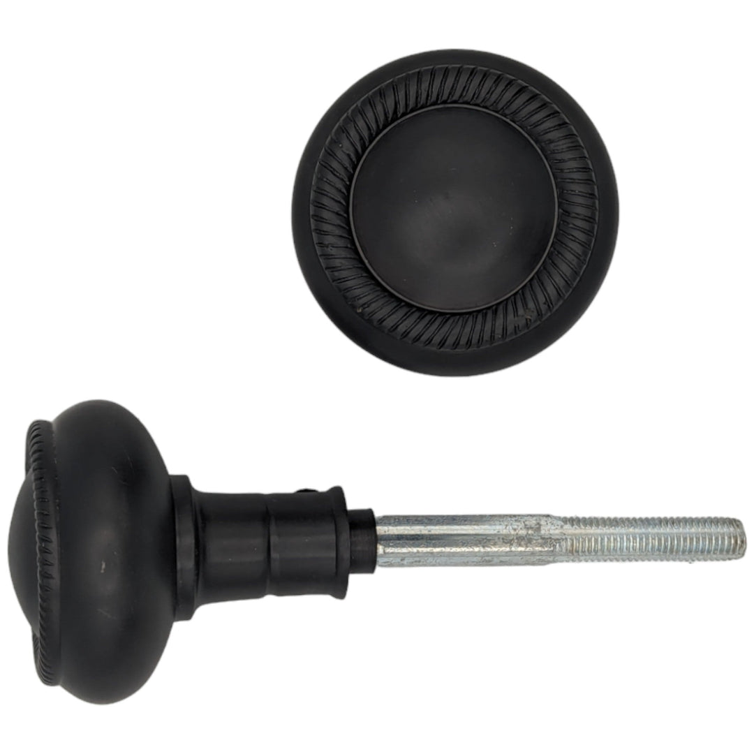 Georgian Roped Solid Brass Spare Door Knob Set (Several Finishes Available) COPPER MOUNTAIN HARDWARE