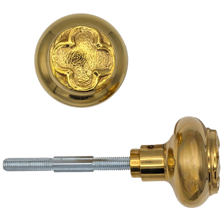 Clover Solid Brass Spare Door Knob Set (Several Finishes Available) COPPER MOUNTAIN HARDWARE