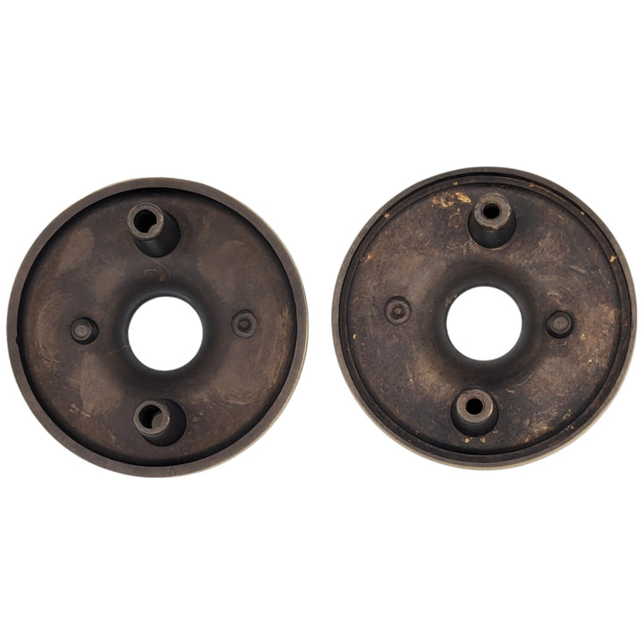 Georgian Rope Style Solid Brass Rosette Plates (Several Finishes Available) COPPER MOUNTAIN HARDWARE