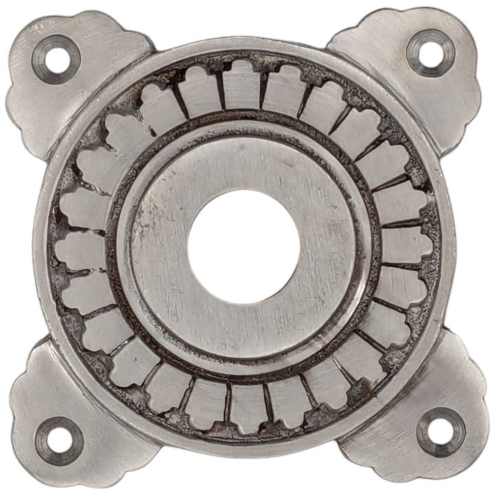 Art Deco Solid Brass Doorknob Rosette (Several Finishes Available) COPPER MOUNTAIN HARDWARE