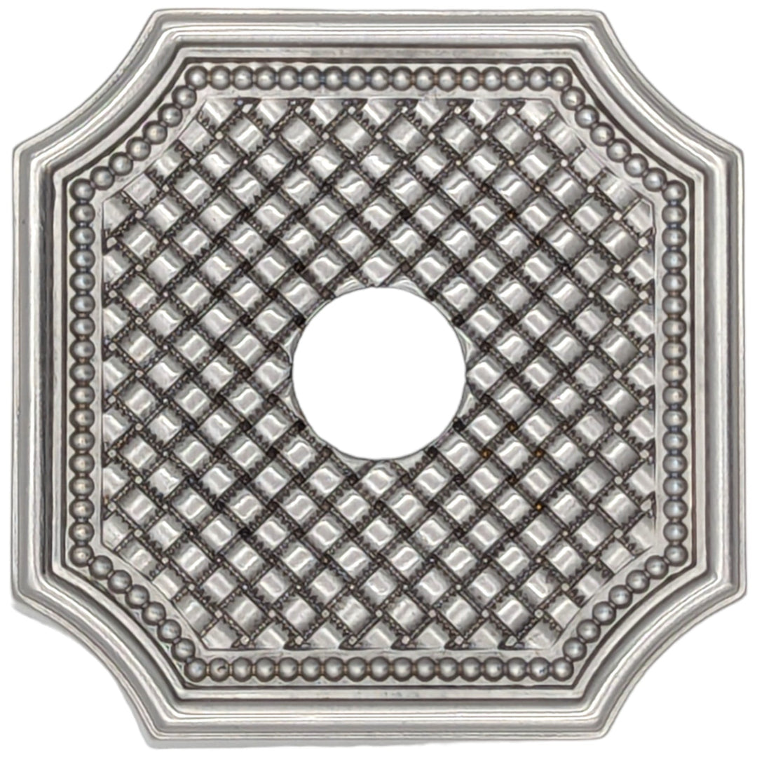 Basket Weave Solid Brass Rosette (Several Finishes Available) COPPER MOUNTAIN HARDWARE