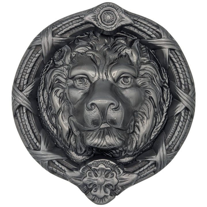 Ribbon & Reed 8 3/4 Inch Brass Lion Door Knocker (Several Finishes Available) COPPER MOUNTAIN HARDWARE