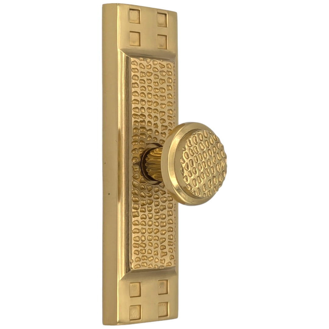 3 1/2 Inch (3 Inch c-c) Solid Brass Craftsman Cabinet Knob (Several Finishes Available) COPPER MOUNTAIN HARDWARE