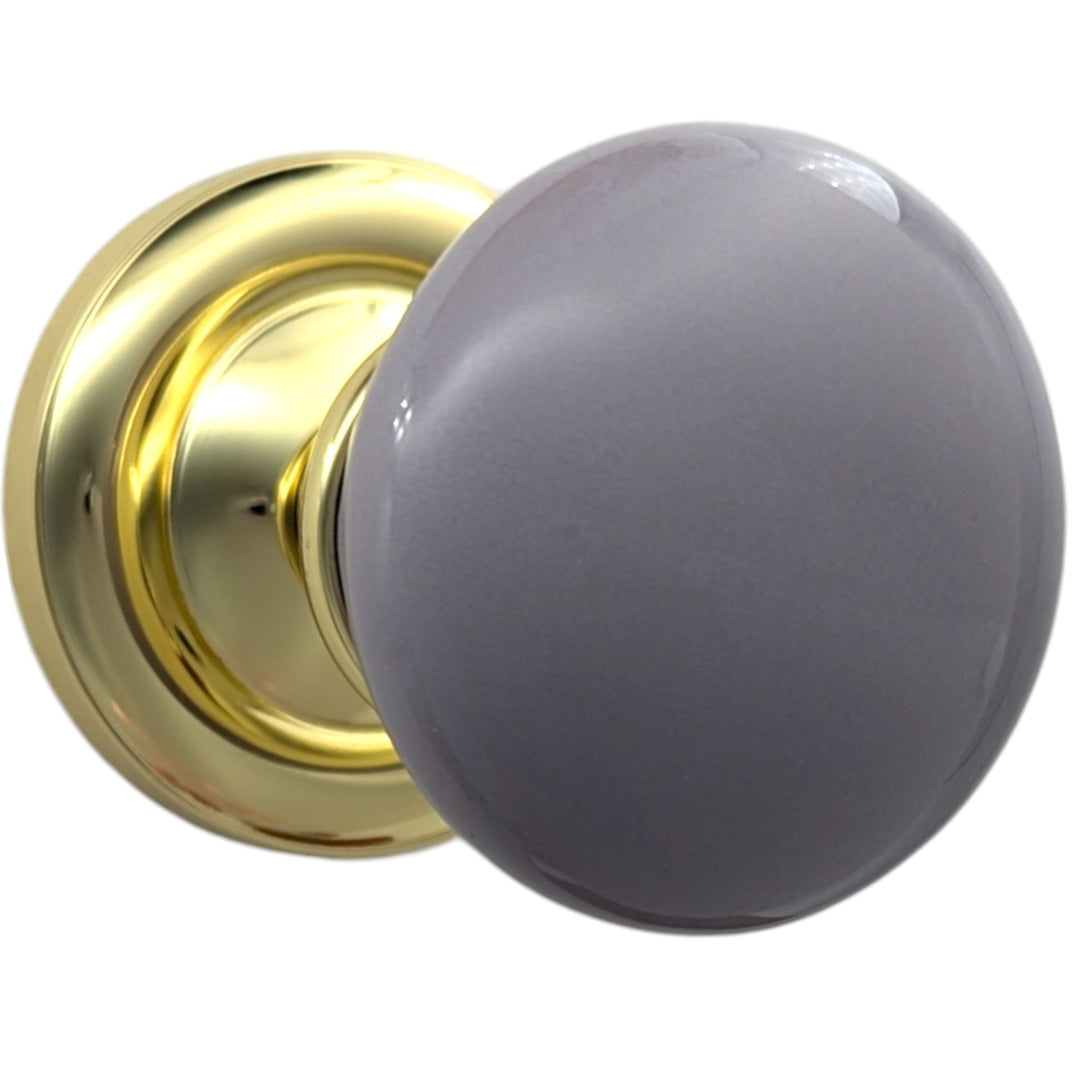 ##Antique Hardware## Magnifique™Classic Door Set with Gray Porcelain Knobs (Several Finishes Available)