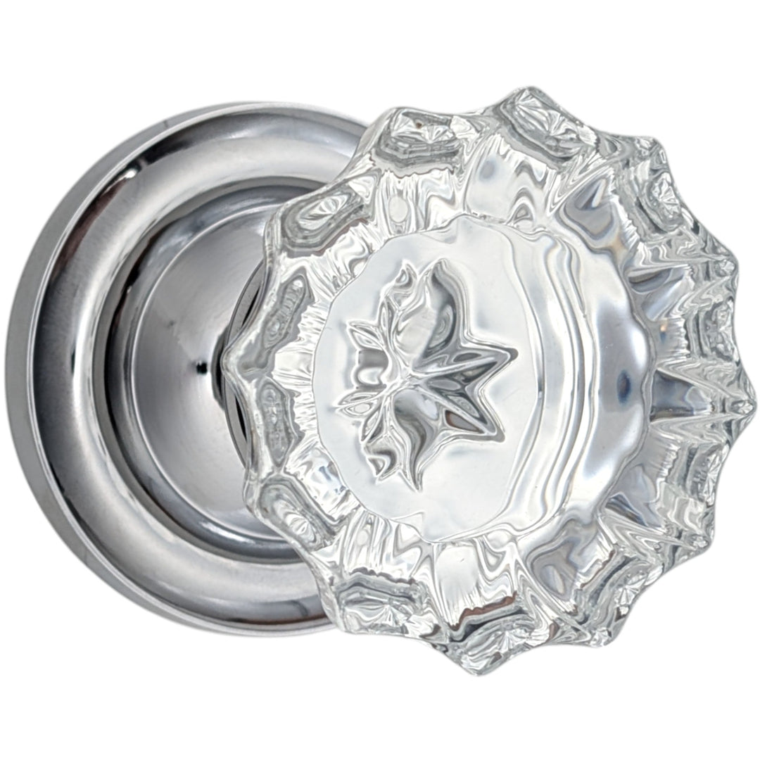 Magnifique™Classic Door Set with Crystal Fluted Knobs (Several Finishes Available)