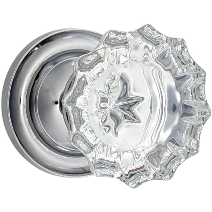 Magnifique™Classic Door Set with Crystal Fluted Knobs (Several Finishes Available)