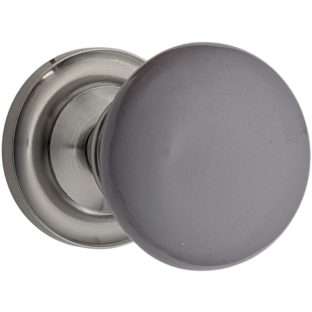 Magnifique™Classic Door Set with Gray Porcelain Knobs (Several Finishes Available)