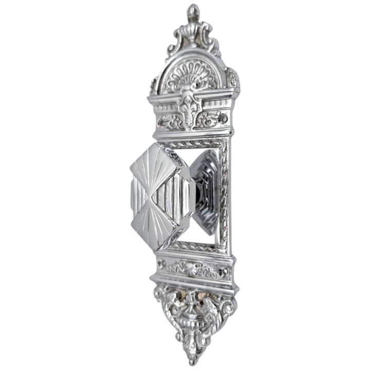 COPPER MOUNTAIN HARDWARE European Door Set With Art Deco Fanfare Knob in Several Finishes