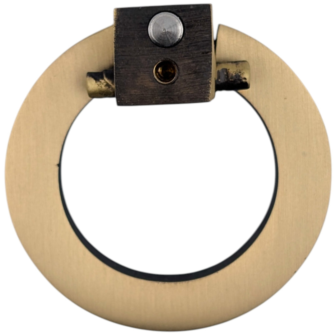 2 Inch Mission Style Solid Brass Drawer Ring Pull Hand Wrought