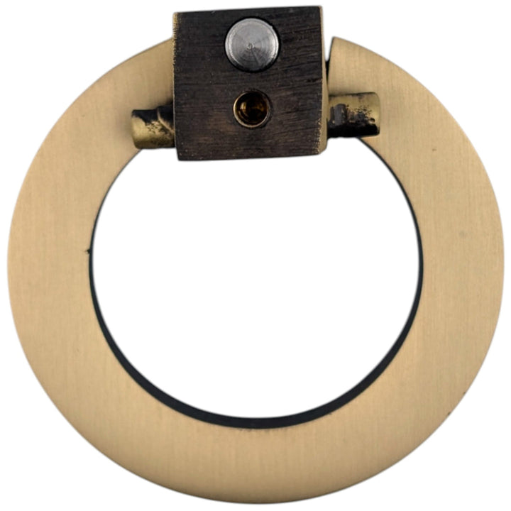 2 Inch Mission Style Solid Brass Drawer Ring Pull Hand Wrought