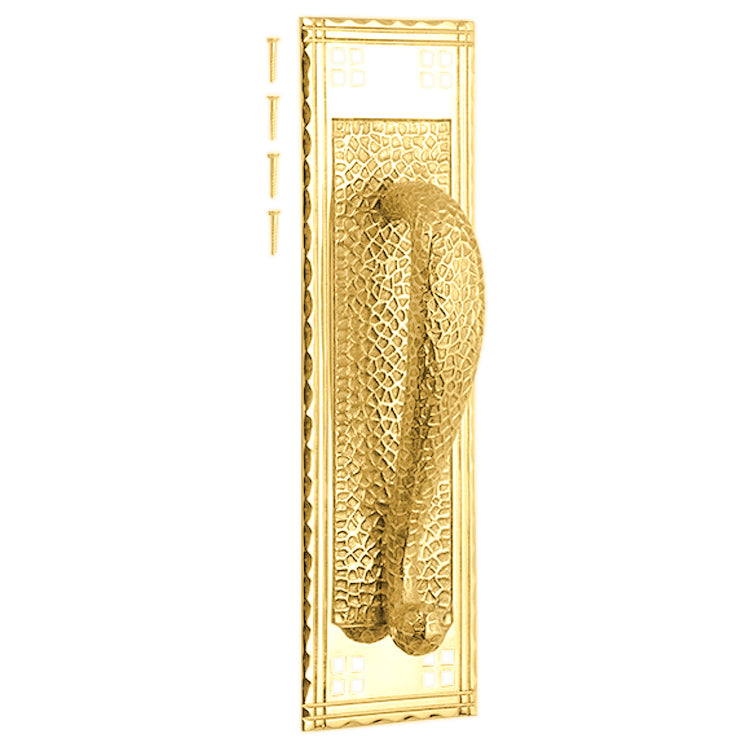 12 Inch Arts & Crafts Style Door Pull & Plate