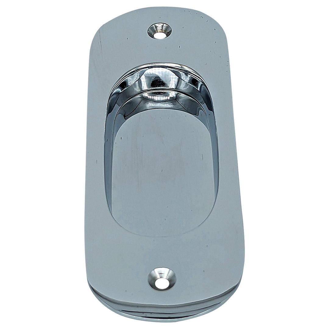 5 Inch Traditional Oval Pocket Door Pull (Several Finishes Available)