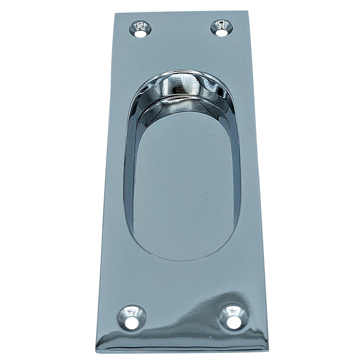 5 Inch Solid Brass Traditional Style Rectangular Pocket Door (Several Finishes Available)