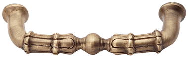 5 Inch Overall (4 1/3 Inch c-c)  Solid Brass Victorian Style Pull COPPER MOUNTAIN HARDWARE