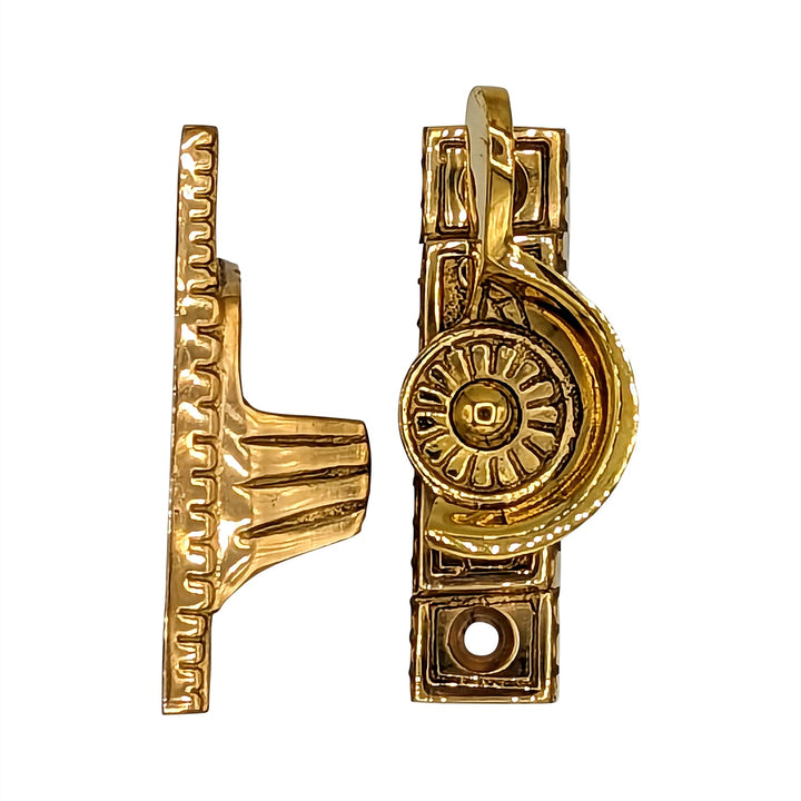 Solid Brass Art Deco Style Window Sash Lock COPPER MOUNTAIN HARDWARE