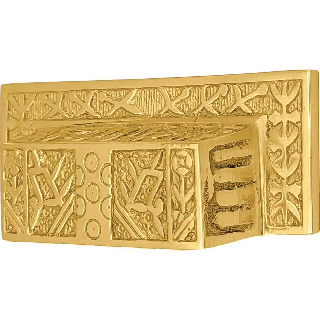 3 1/2 Inch Overall (3 Inch c-c) Solid Brass Eastlake Cup or Bin Pull