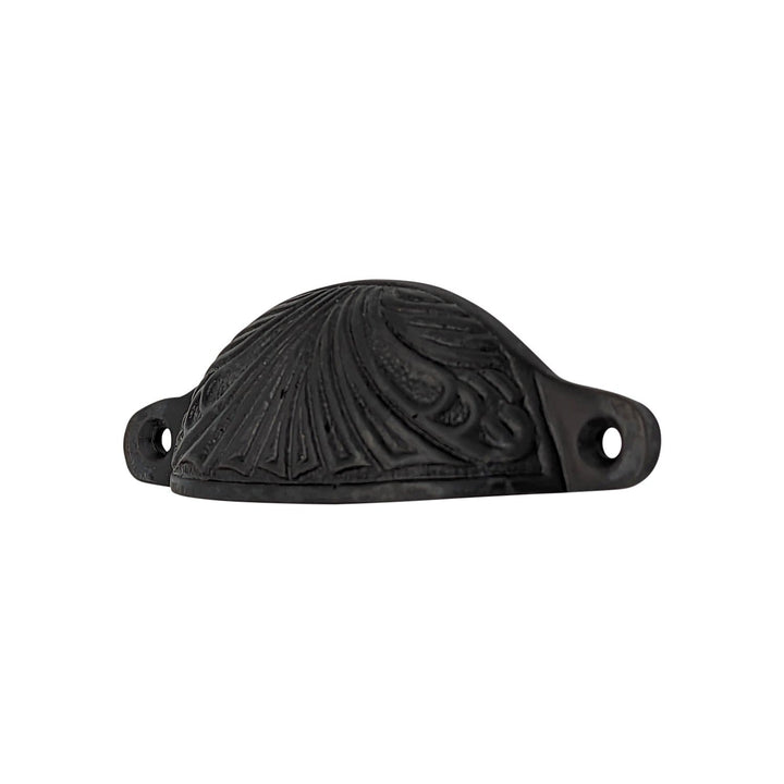 4 Inch Overall (3 2/5 Inch c-c) Solid Brass Art Deco Bin or Cup Pull COPPER MOUNTAIN HARDWARE